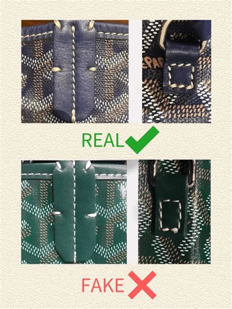 goyard fake bdufffle|how to identify a fake goyard.